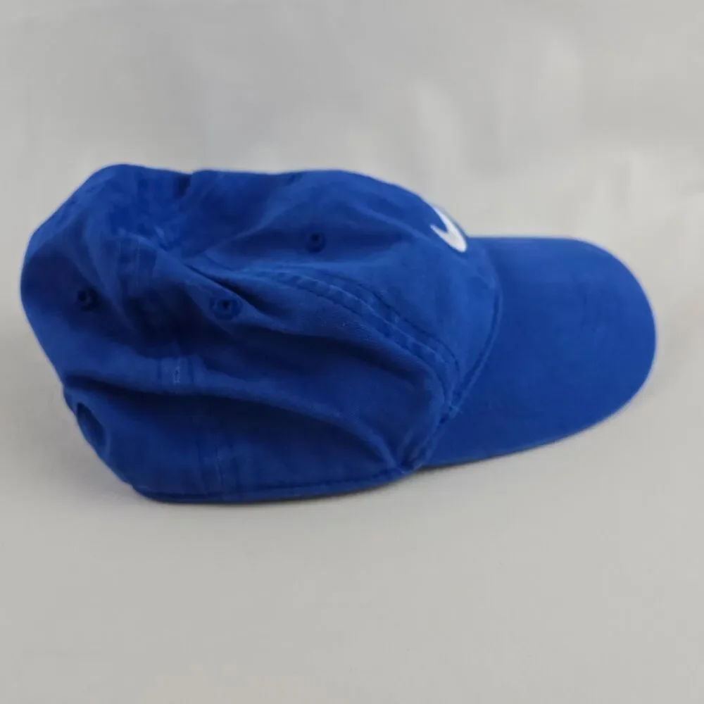 Nike Baseball Hat Youth Blue Adjustable Cap Embroidered Swoosh Sportswear